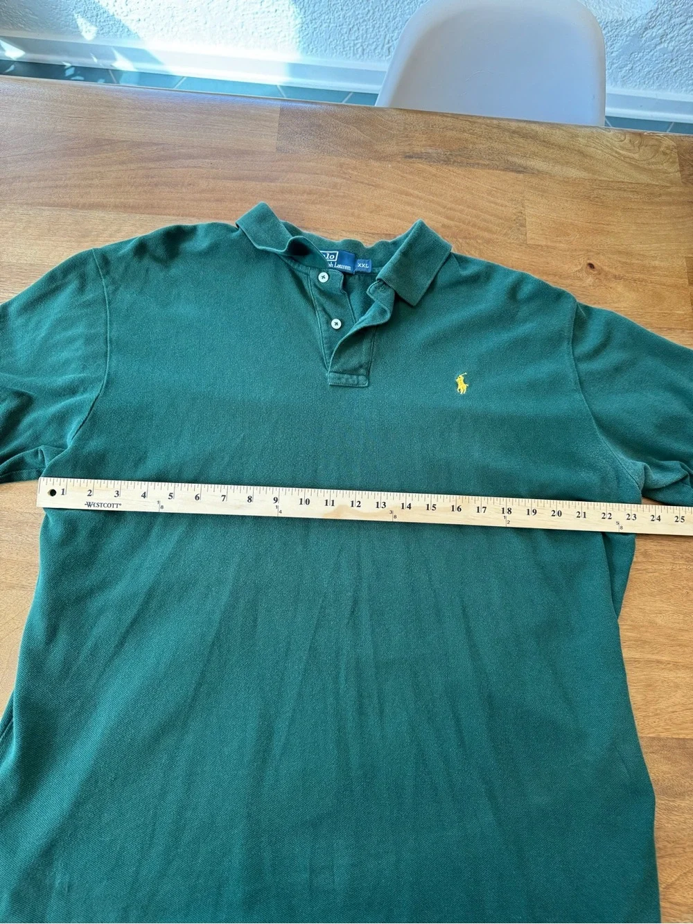 Ralph Lauren Forest Green Polo with Yellow Pony